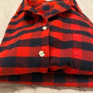 Women’s true size small - Buffalo Plaid Xmas Pjs.